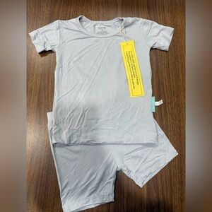 PurComfy Bamboo NWT Grey Size 2T 2 Piece Pajama Set